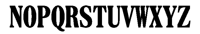 SerrifMono TRIAL CompressedHeavy Instance Font UPPERCASE