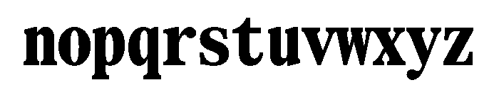 SerrifMono TRIAL CompressedHeavy Instance Font LOWERCASE