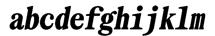 SerrifMono TRIAL CompressedHeavyItalic Instance FONT