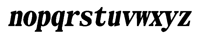SerrifMono TRIAL CompressedHeavyItalic Instance Font LOWERCASE