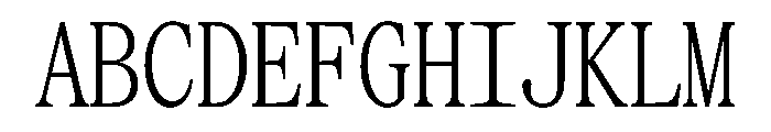 SerrifMono TRIAL CompressedLight Instance Font UPPERCASE