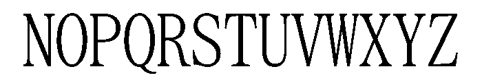 SerrifMono TRIAL CompressedLight Instance Font UPPERCASE