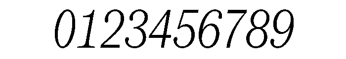 SerrifMono TRIAL CompressedLightItalic Instance Font OTHER CHARS