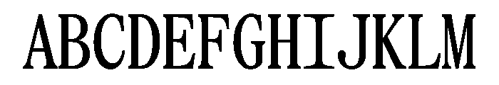 SerrifMono TRIAL CompressedMedium Instance Font UPPERCASE