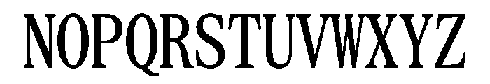 SerrifMono TRIAL CompressedMedium Instance Font UPPERCASE