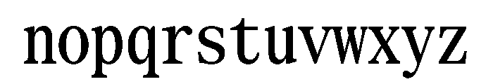 SerrifMono TRIAL CompressedMedium Instance Font LOWERCASE