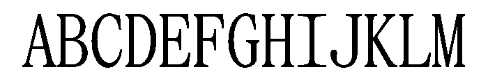 SerrifMono TRIAL CompressedRegular Instance Font UPPERCASE
