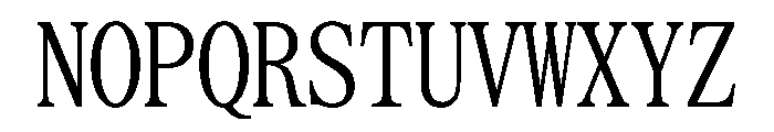 SerrifMono TRIAL CompressedRegular Instance Font UPPERCASE