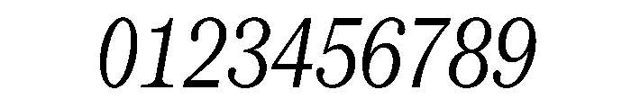 SerrifMono TRIAL CompressedRegularItalic Instance Font OTHER CHARS