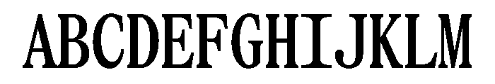 SerrifMono TRIAL CompressedSemiBold Instance Font UPPERCASE