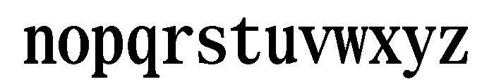 SerrifMono TRIAL CompressedSemiBold Instance Font LOWERCASE