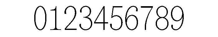 SerrifMono TRIAL CompressedThin Instance Font OTHER CHARS