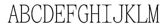 SerrifMono TRIAL CompressedThin Instance Font UPPERCASE