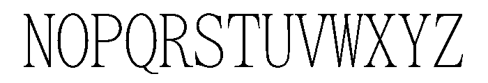 SerrifMono TRIAL CompressedThin Instance Font UPPERCASE