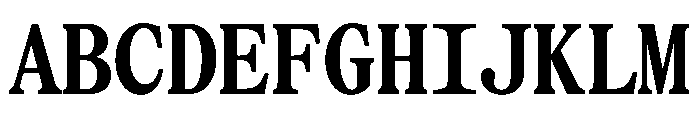 SerrifMono TRIAL CondensedBold Instance Font UPPERCASE