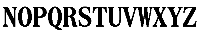 SerrifMono TRIAL CondensedBold Instance Font UPPERCASE
