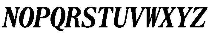 SerrifMono TRIAL CondensedBoldItalic Instance Font UPPERCASE
