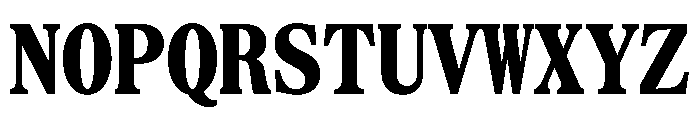 SerrifMono TRIAL CondensedHeavy Instance Font UPPERCASE