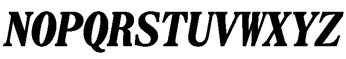 SerrifMono TRIAL CondensedHeavyItalic Instance Font UPPERCASE