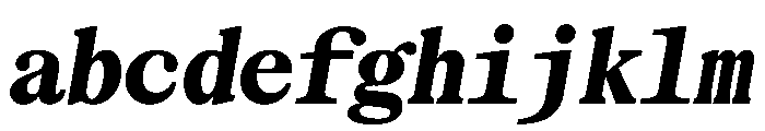 SerrifMono TRIAL CondensedHeavyItalic Instance FONT