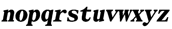 SerrifMono TRIAL CondensedHeavyItalic Instance Font LOWERCASE