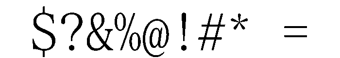 SerrifMono TRIAL CondensedLight Instance Font OTHER CHARS