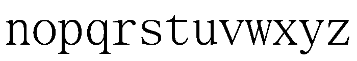 SerrifMono TRIAL CondensedLight Instance Font LOWERCASE