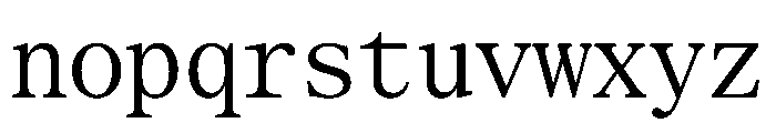 SerrifMono TRIAL CondensedRegular Instance Font LOWERCASE