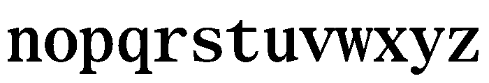 SerrifMono TRIAL CondensedSemiBold Instance Font LOWERCASE