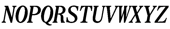 SerrifMono TRIAL CondensedSemiBoldItalic Instance Font UPPERCASE