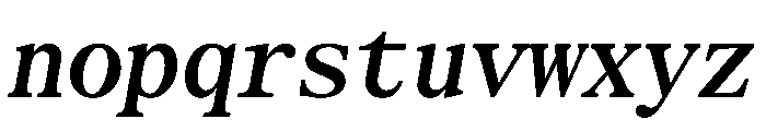 SerrifMono TRIAL CondensedSemiBoldItalic Instance Font LOWERCASE