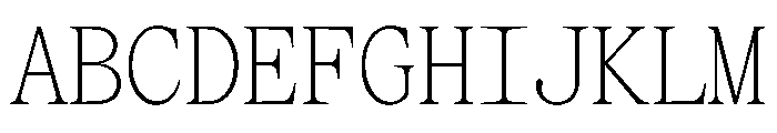 SerrifMono TRIAL CondensedThin Instance Font UPPERCASE