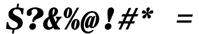 SerrifMono TRIAL HeavyItalic Instance Font OTHER CHARS