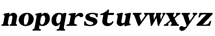 SerrifMono TRIAL HeavyItalic Instance Font LOWERCASE