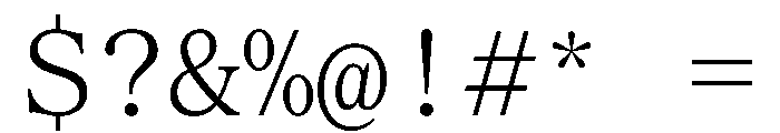 SerrifMono TRIAL Light Instance Font OTHER CHARS