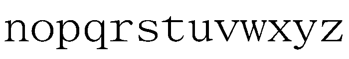 SerrifMono TRIAL Light Instance Font LOWERCASE