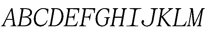 SerrifMono TRIAL LightItalic Instance Font UPPERCASE