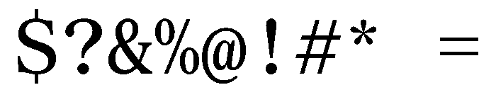 SerrifMono TRIAL Medium Instance Font OTHER CHARS