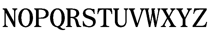 SerrifMono TRIAL Medium Instance Font UPPERCASE