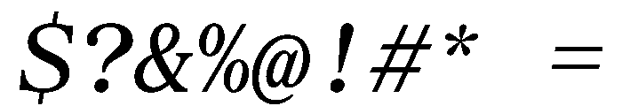 SerrifMono TRIAL MediumItalic Instance Font OTHER CHARS