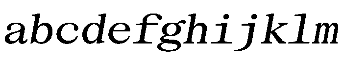 SerrifMono TRIAL MediumItalic Instance FONT