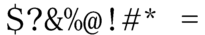 SerrifMono TRIAL Regular Instance Font OTHER CHARS
