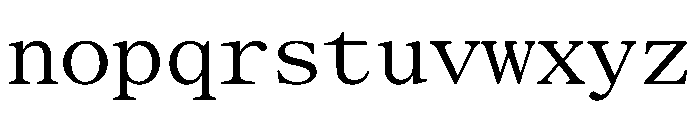 SerrifMono TRIAL Regular Instance Font LOWERCASE