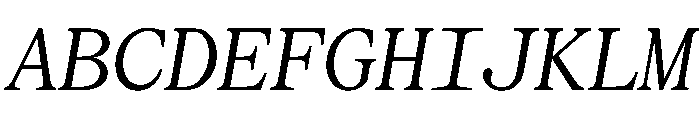 SerrifMono TRIAL RegularItalic Instance Font UPPERCASE