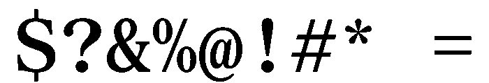 SerrifMono TRIAL SemiBold Instance Font OTHER CHARS