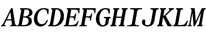 SerrifMono TRIAL SemiBoldItalic Instance Font UPPERCASE