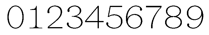SerrifMono TRIAL Thin Instance Font OTHER CHARS