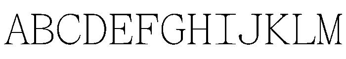 SerrifMono TRIAL Thin Instance Font UPPERCASE