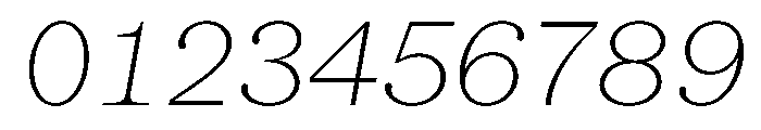 SerrifMono TRIAL ThinItalic Instance Font OTHER CHARS