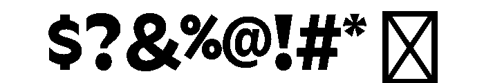 ServiceGothicv0.2 Bold Font OTHER CHARS